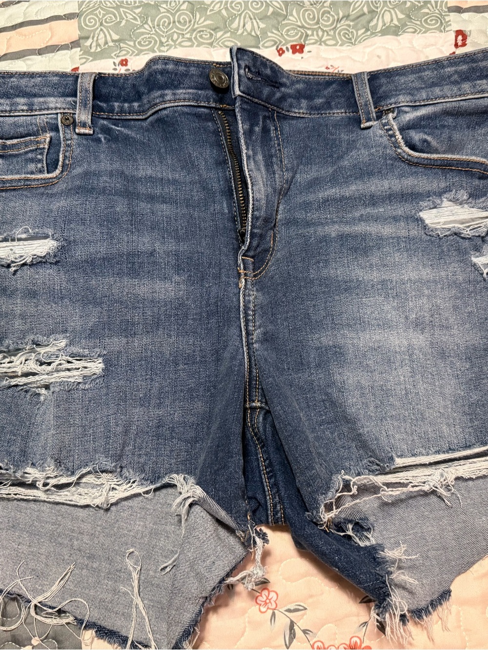 American Eagle Outfitters Light Blue Denim Shorts